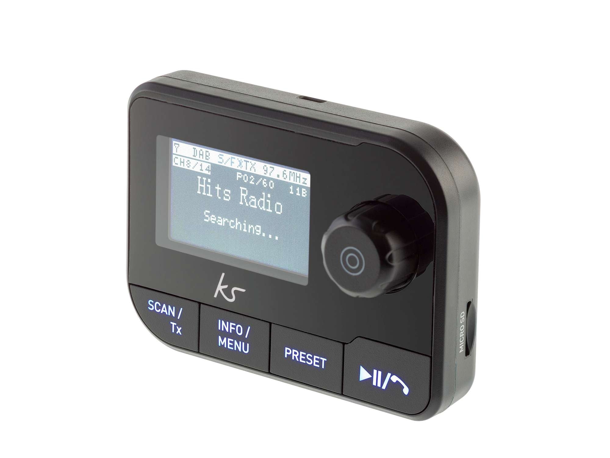wapen Oprichter Souvenir Kitsound Car DAB+ Adapter - Bluetooth | Ingebouwde Microfoon