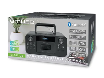 Muse DAB+ radio/cassette recorder M-182DB